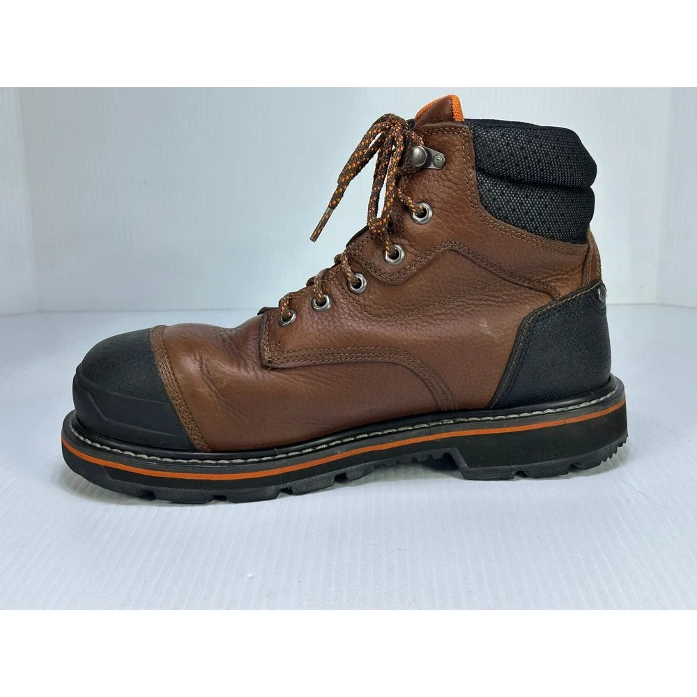 Herman Survivors Mens Brown Leather Steel Toe Work Boots ASTM F2413-18 10.5